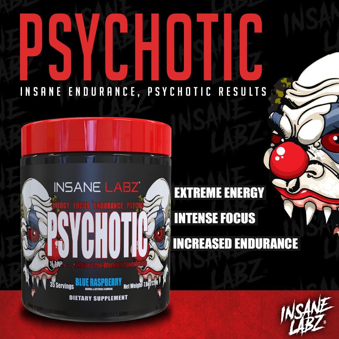 Insane Labz Psychotic Pre Workout Powder 7.6