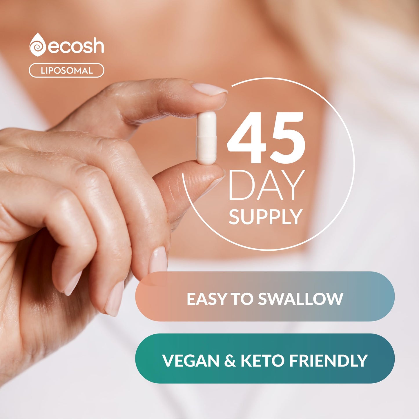 Ecosh Liposomal Magnesium Citrate Capsules 90 Count
