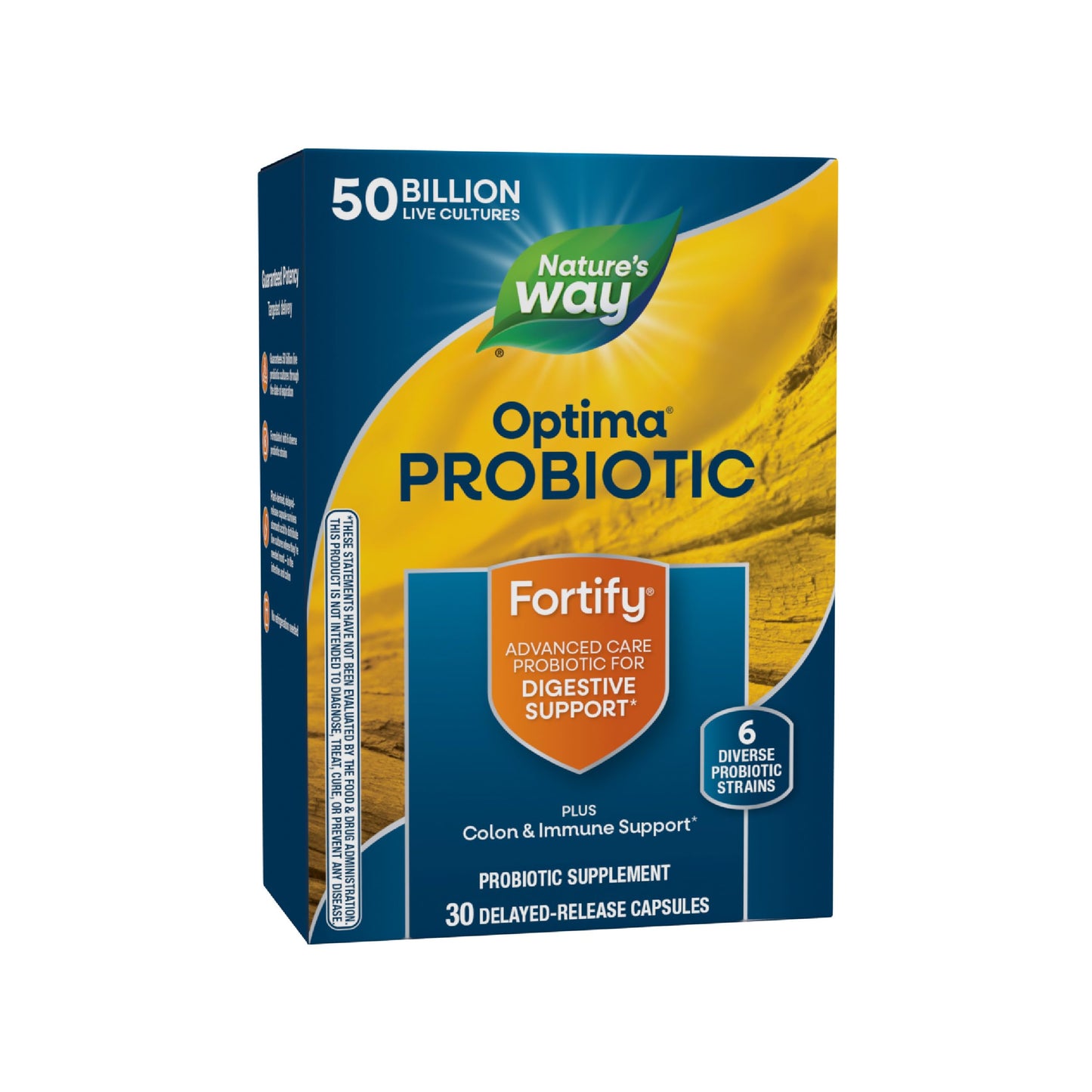 Nature's Way Fortify Optima Probiotic for Men and Women Capsules 30 Count