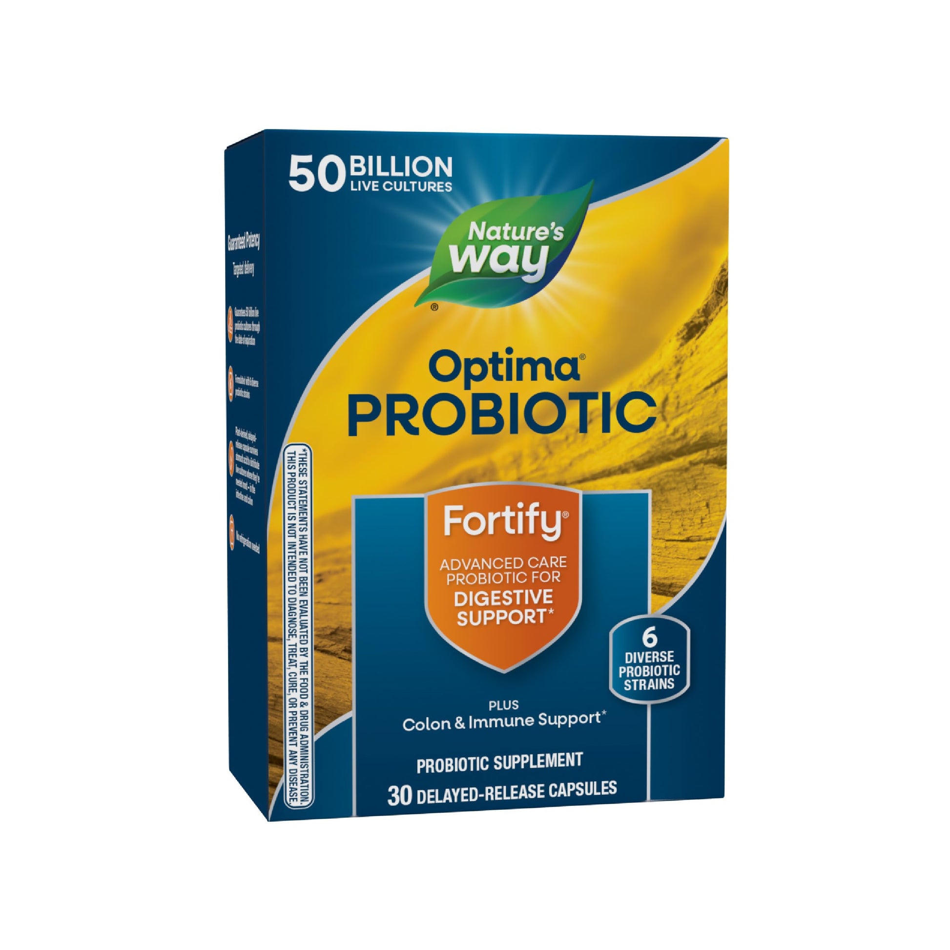 Nature's Way Fortify Optima Probiotic for Men and Women Capsules 30 Count