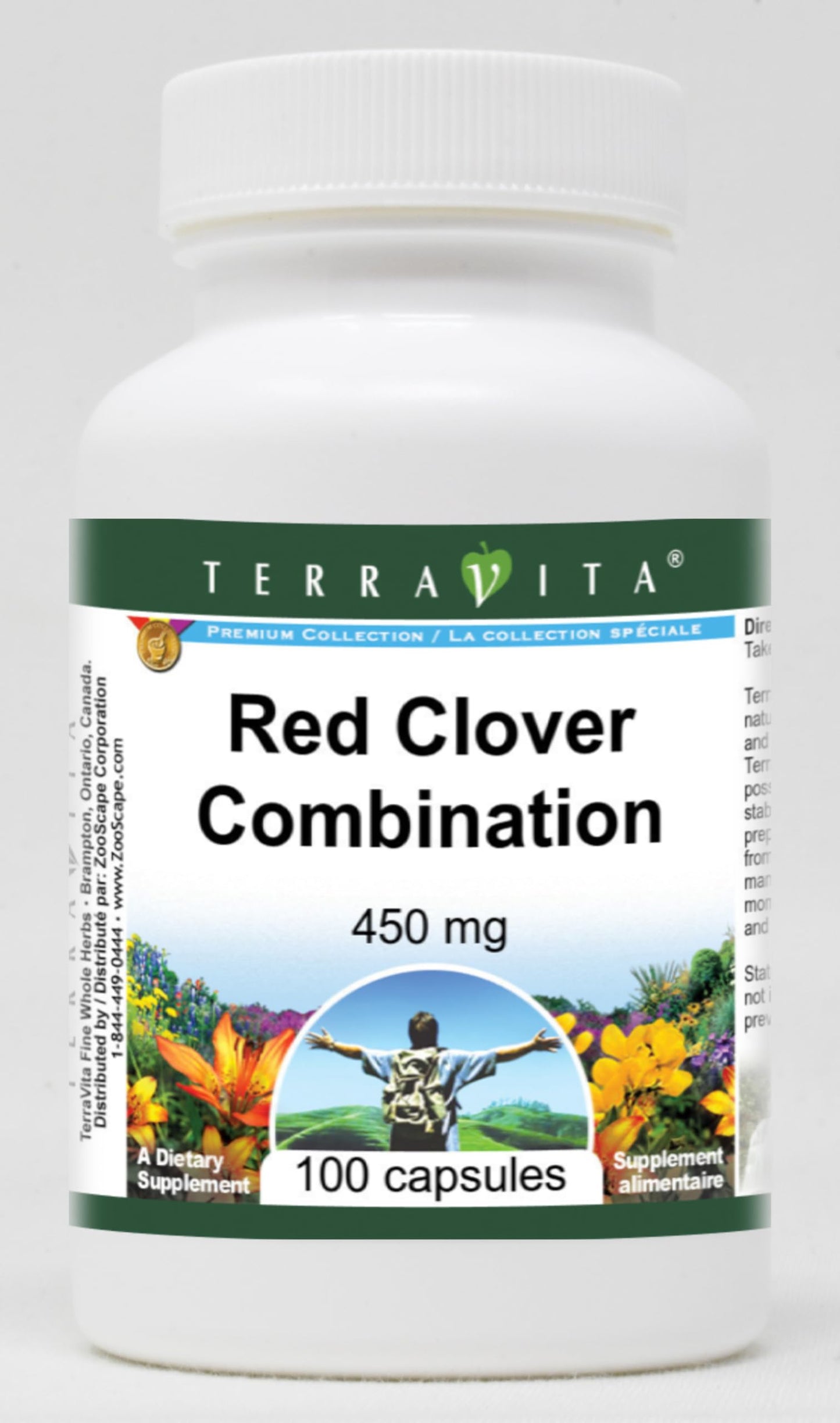 Terravita Red Clover Combination 450 mg Capsules, 100 Count