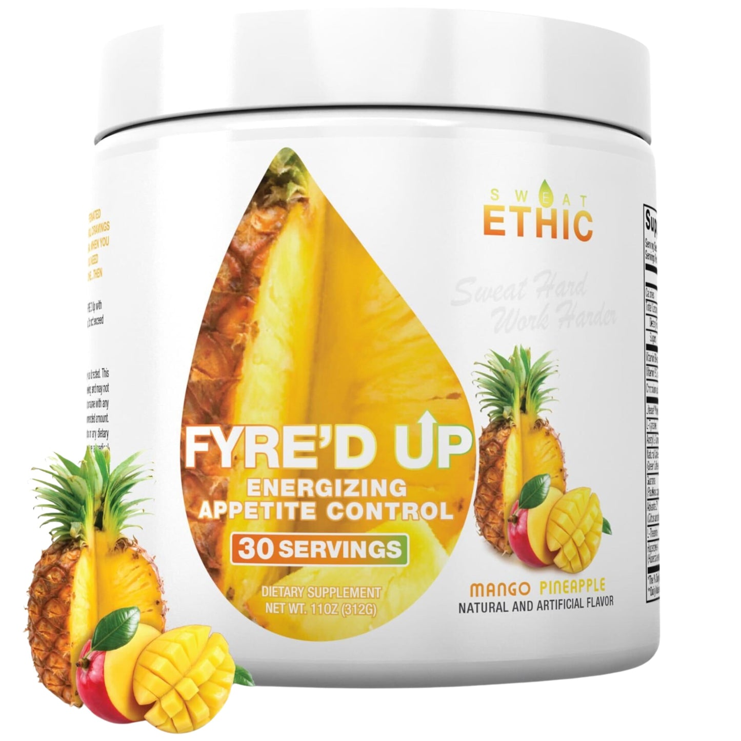 Sweat Ethic FYRE’D UP Energizing Appetite Suppressant Powder 12