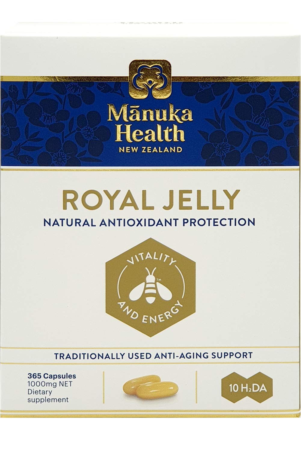 Manuka Health 10hda Royal Jelly 1000mg Capsules, 1095 Count