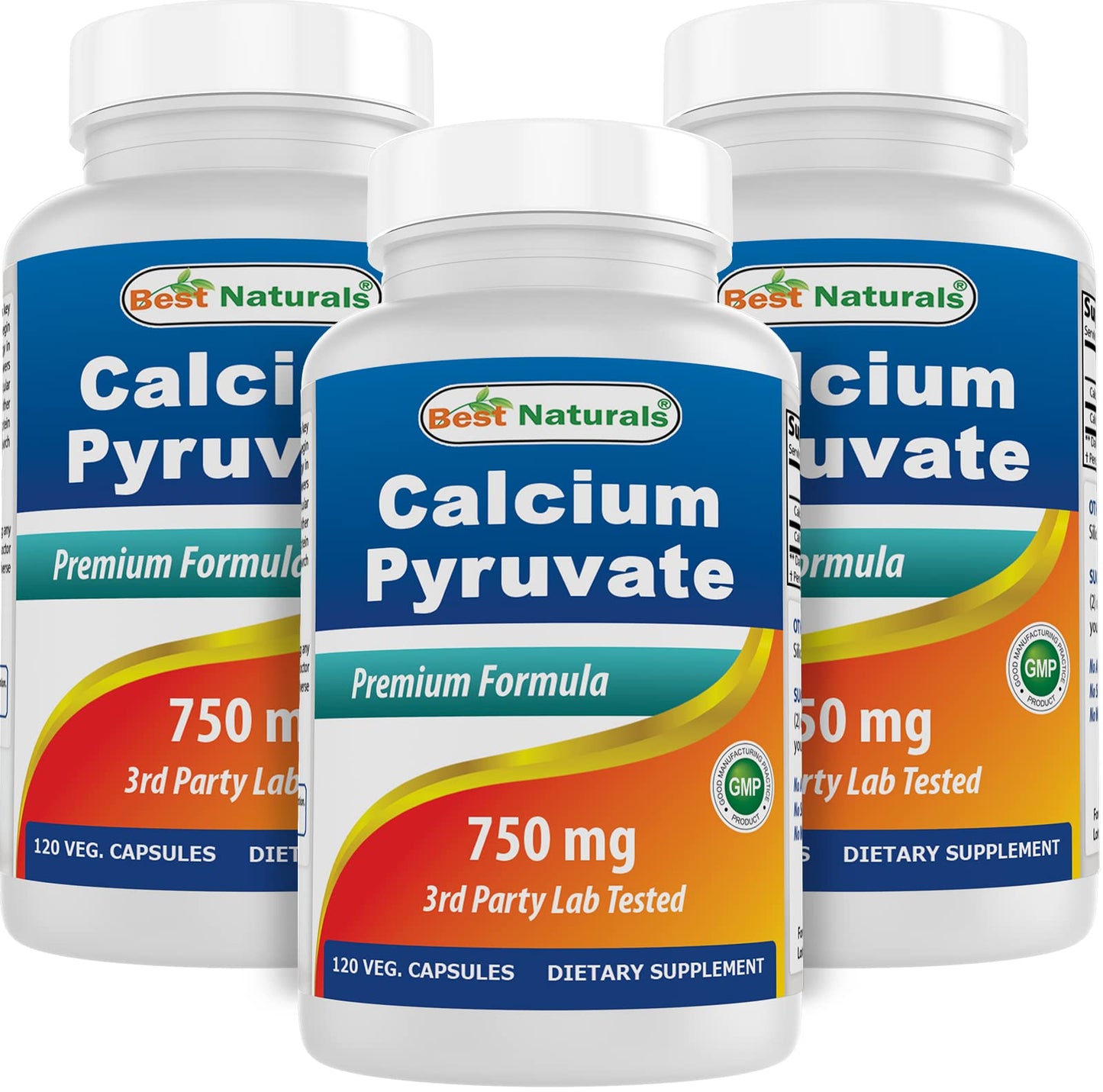 Best Naturals Calcium Pyruvate 750 mg Capsules, 360 Count
