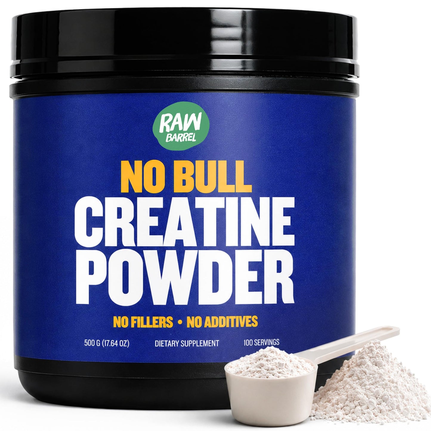 Raw Barrel Creatine Monohydrate Powder 17.64