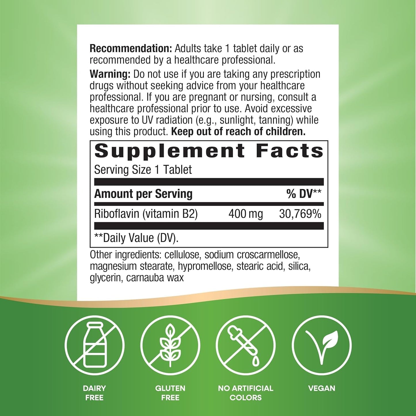 Enzymatic Therapy Riboflavin Vitamin B2 Softgels 3 Count