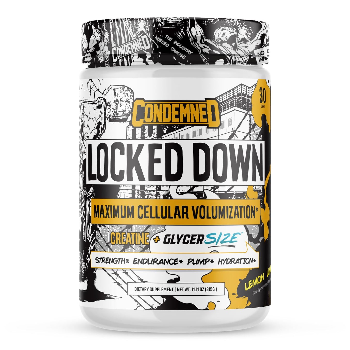 CONDEMNED Locked Down Creatine Performance Complex Powder 11.11 Ounce