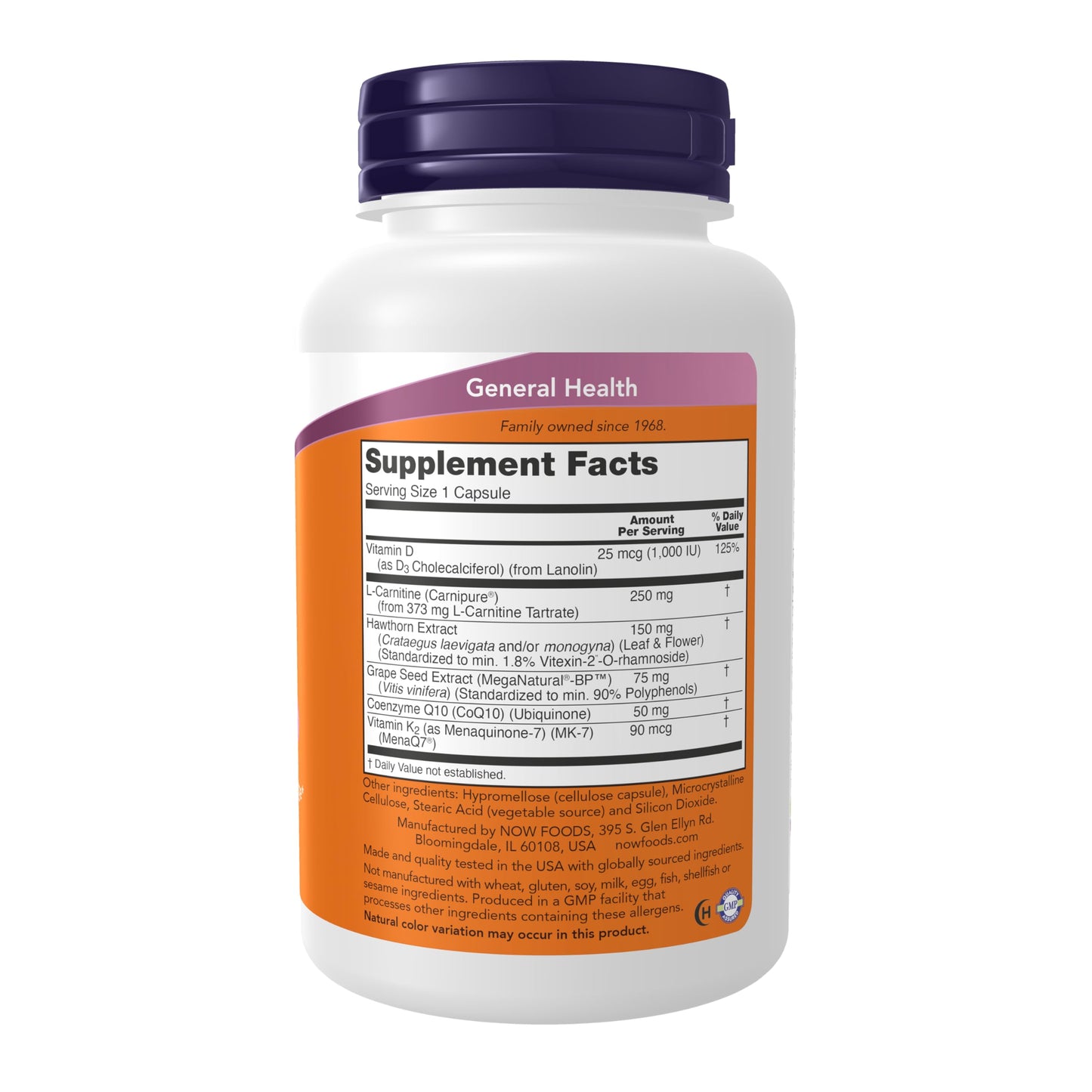 NOW Foods Clinical Cardio Cardiovascular Support Capsule, 90 Veg Capsules