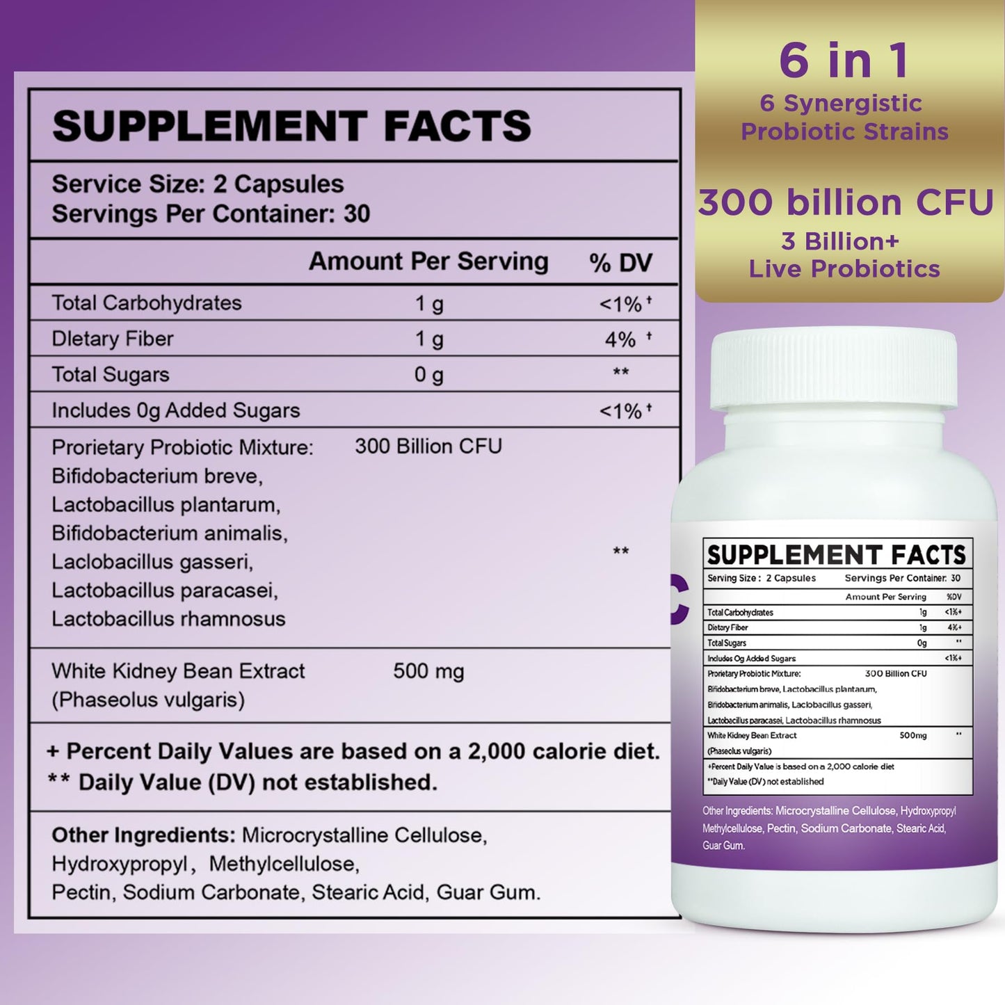 Feelherbs Probiotics for Women pH Balance & Gut Capsules, 60 Count