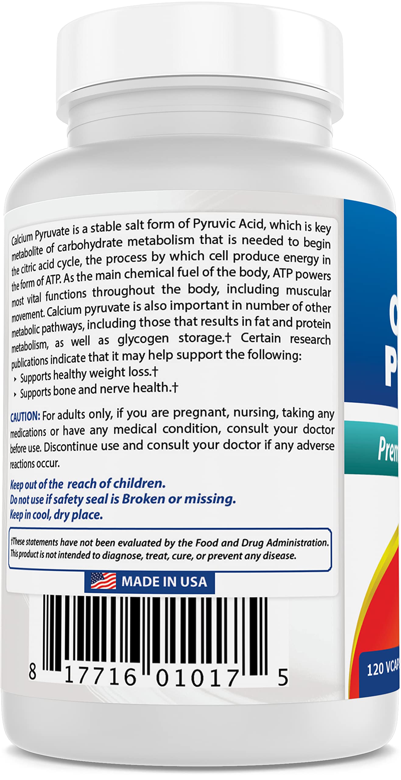 Best Naturals Calcium Pyruvate 750 mg, 360 Capsules