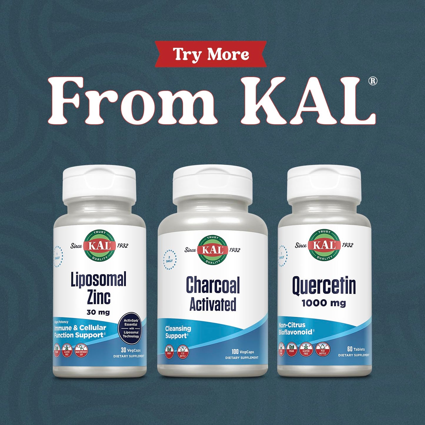 KAL Activated Coconut Shell Charcoal 280mg Capsule, 100 Count