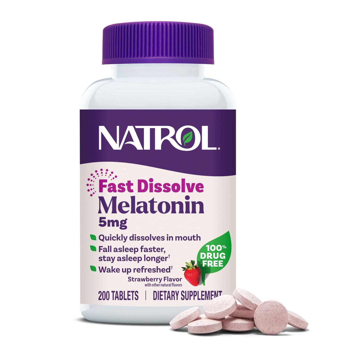 Natrol Melatonin 5 mg Fast Dissolve Tablets 200 Tablets