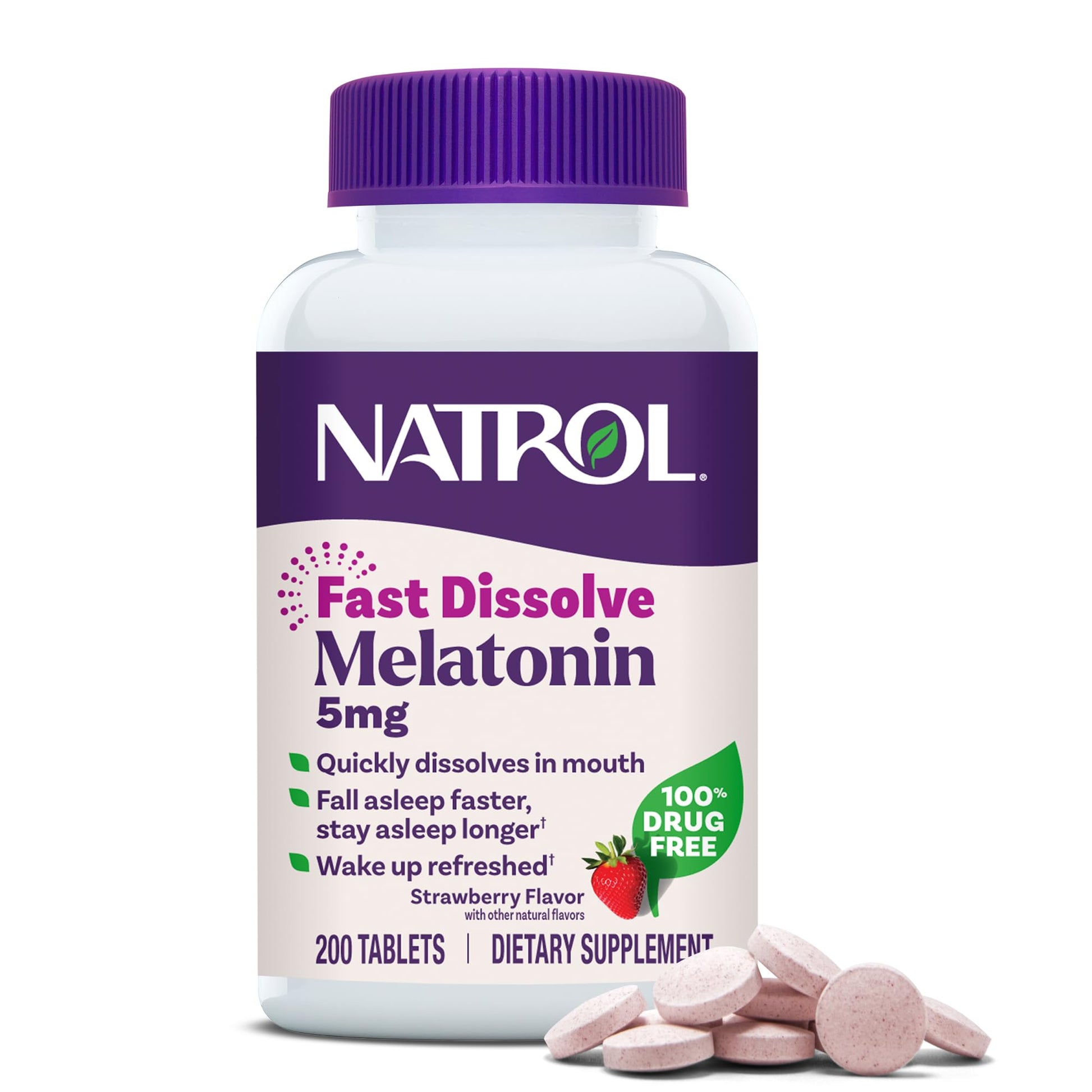 Natrol Melatonin 5 mg Fast Dissolve Tablets 200 Tablets