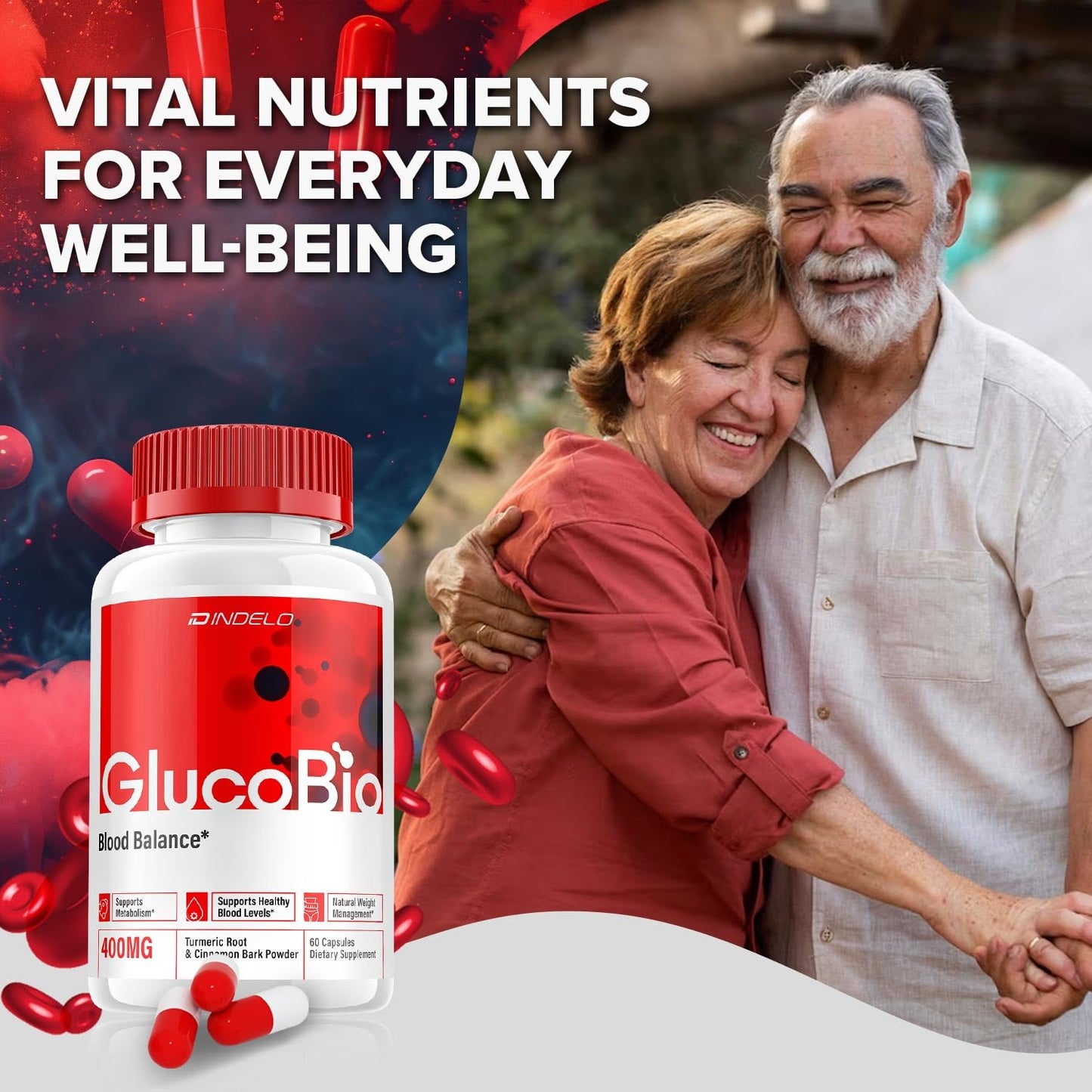 Indelo Gluco Bio Healthy Vitamin Capsules 120 Capsules