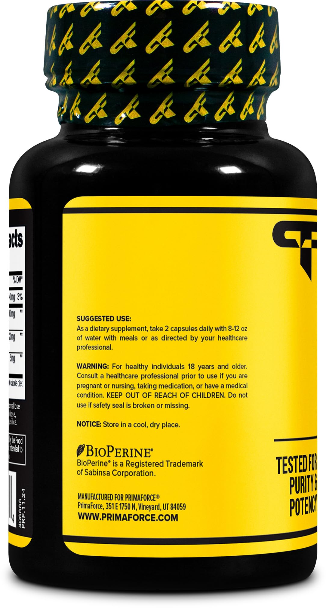 Primaforce Tongkat Ali (1000 MG) 200:1 Extract Complex, 30 Servings 60 Capsules