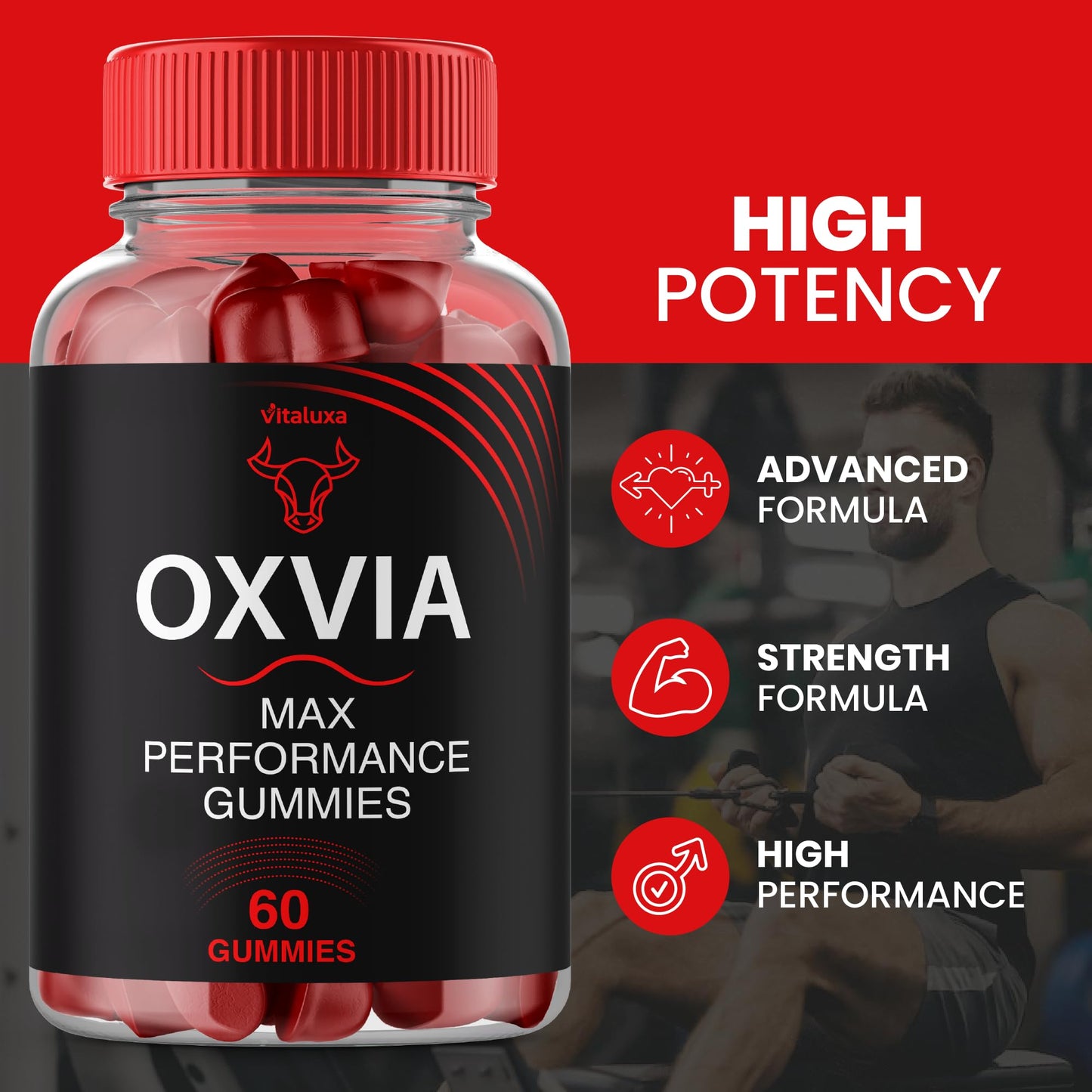 Vitaluxa Oxvia Gummies 180 Count