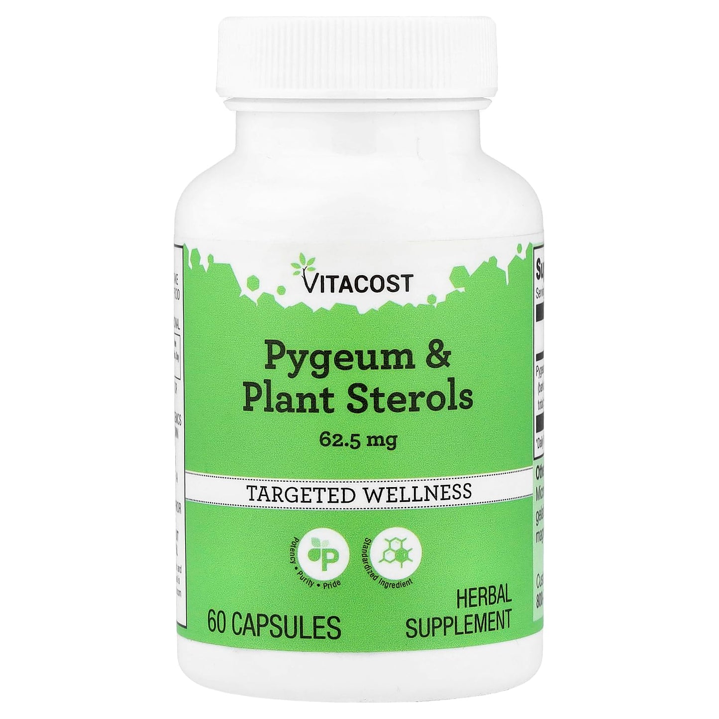 Vitacost Pygeum & Plant Sterols Capsules, 60 Capsules