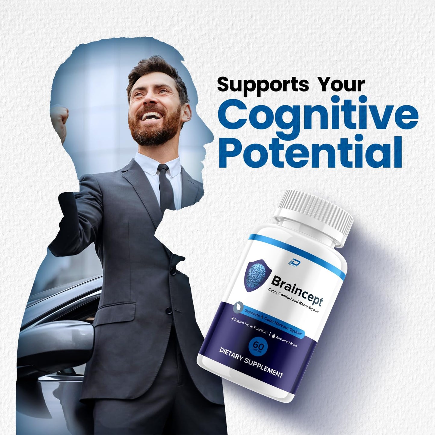 Indelo Braincept Advanced Formula Supplement Capsules, 60 Capsules