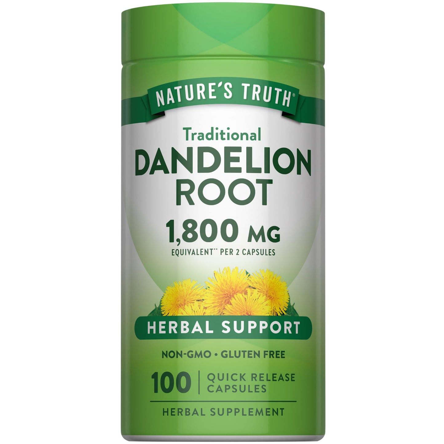 Nature's Truth Dandelion Root Capsules 100 Capsules