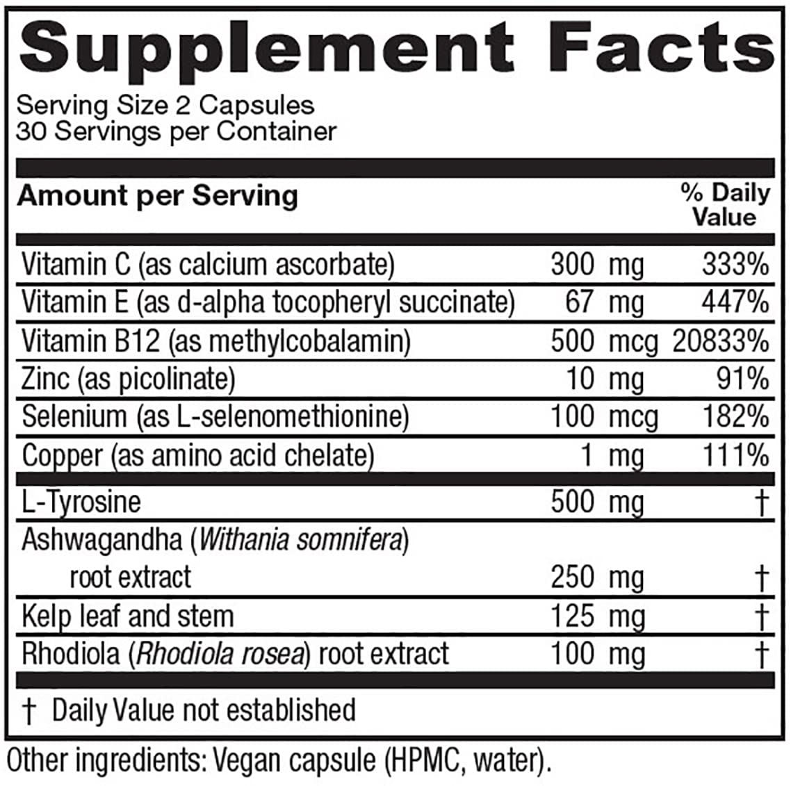 Vitanica ThyroFem Thyroid Gland Support, Vegan Capsules, 60 Capsules