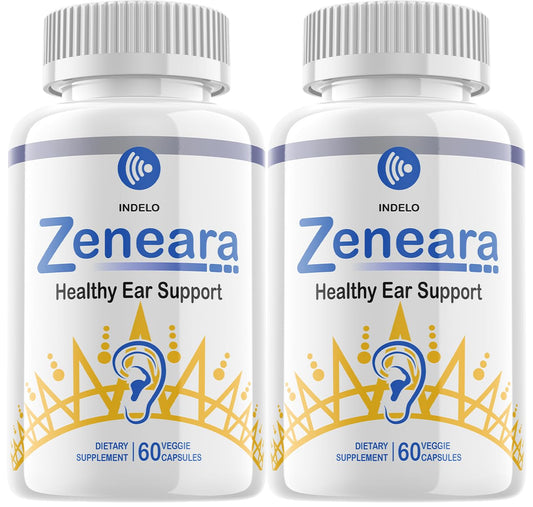 Indelo Zeneara Healthy Ear Support Supplement Capsules 120 Count