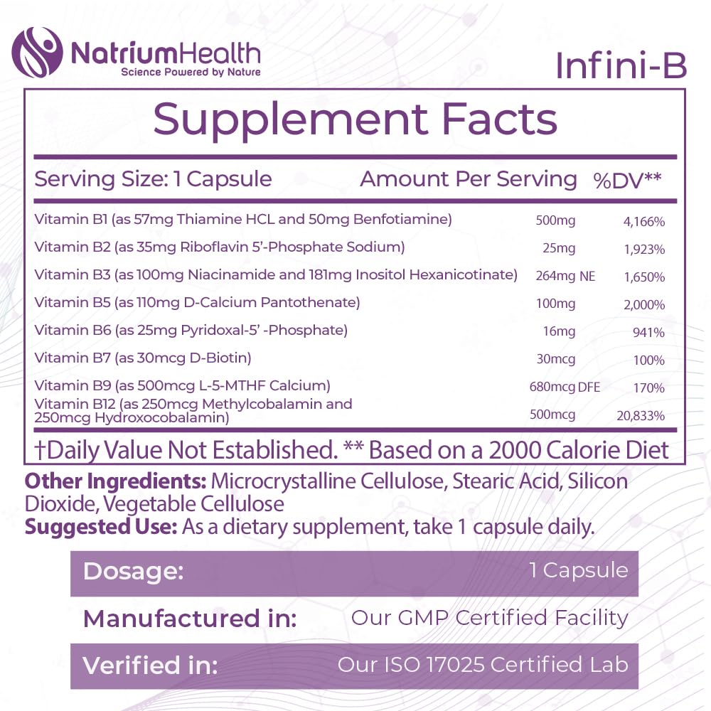 Nootropics Depot Infini-B Advanced B-Complex Capsule 120 Capsules