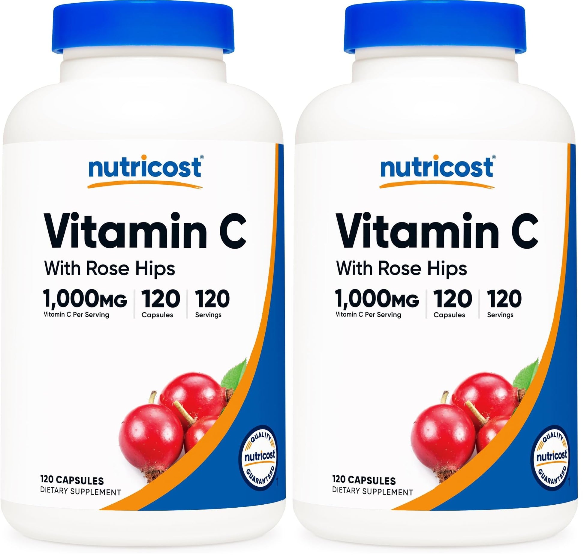 Nutricost Vitamin C with Rose Hips 1025mg, 240 Capsules