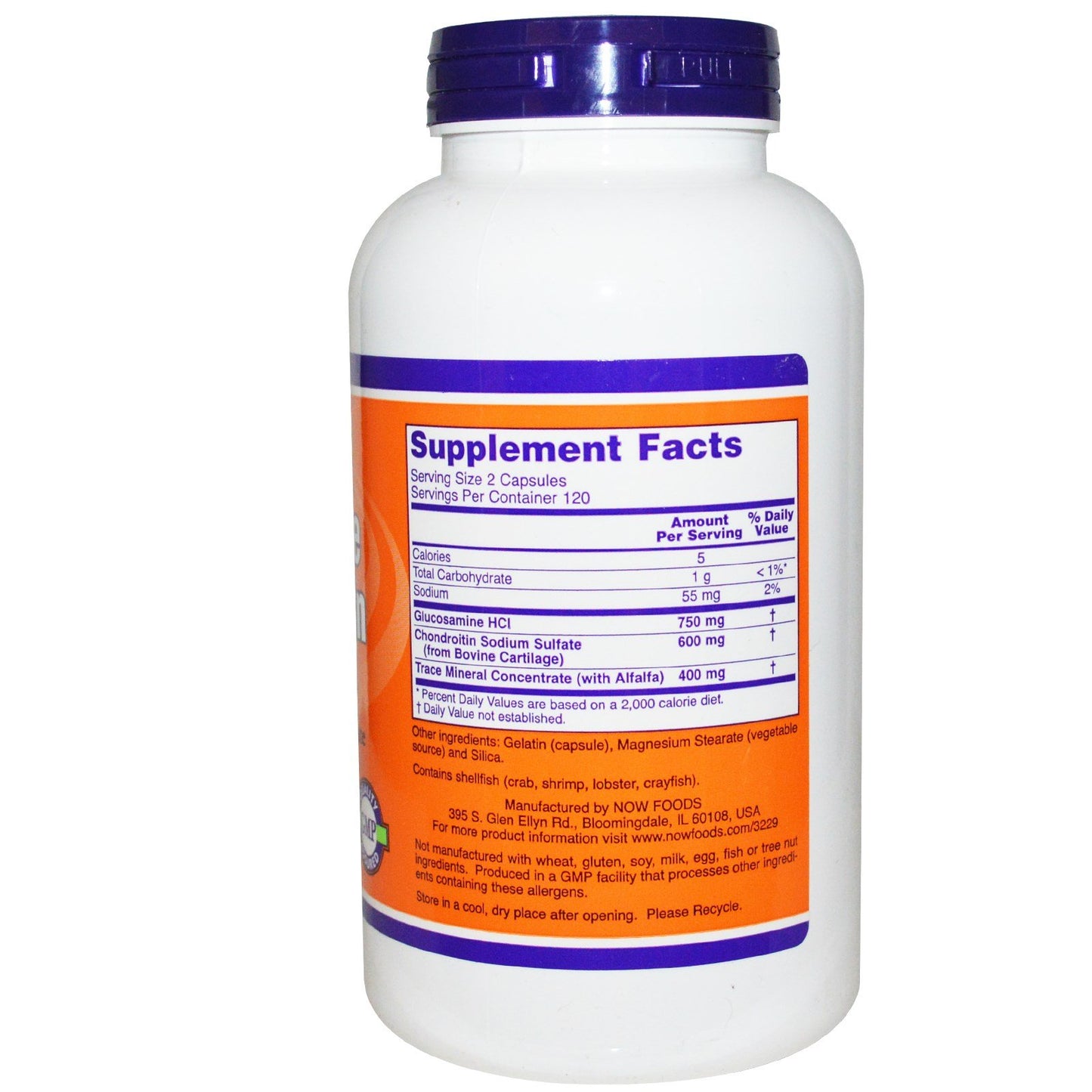 NOW Foods Glucosamine and Chondroitin Capsules, 240 Count