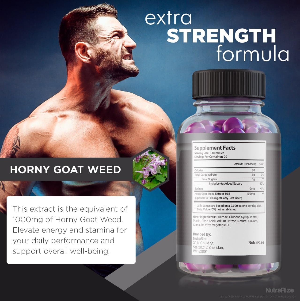 NutraRize Extreme Beast Black Gummies, 60 Gummies