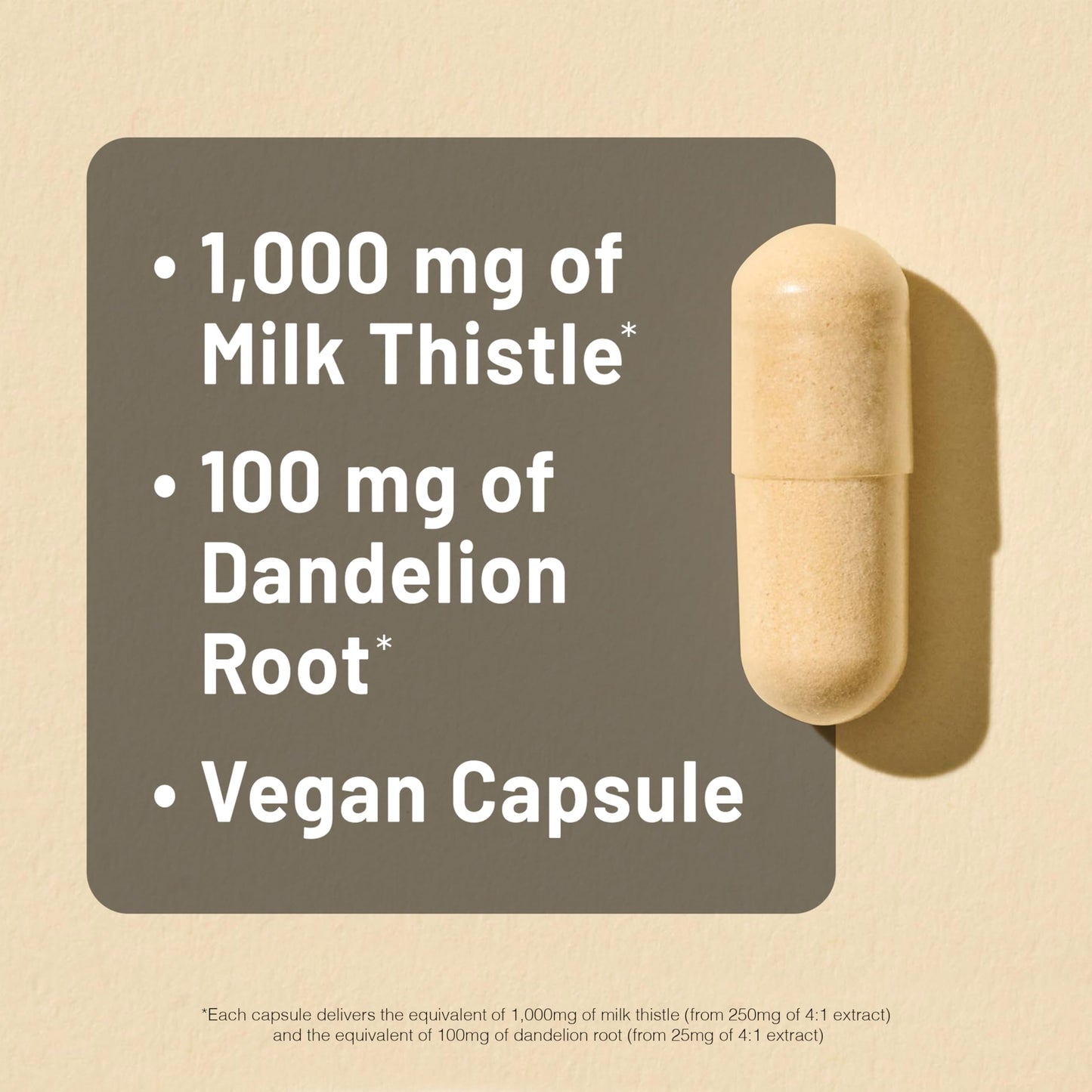 NatureWise Milk Thistle with Dandelion Root - Silymarin - Antioxidant Liver & Kidney Health Support Capsules, 60 Capsules