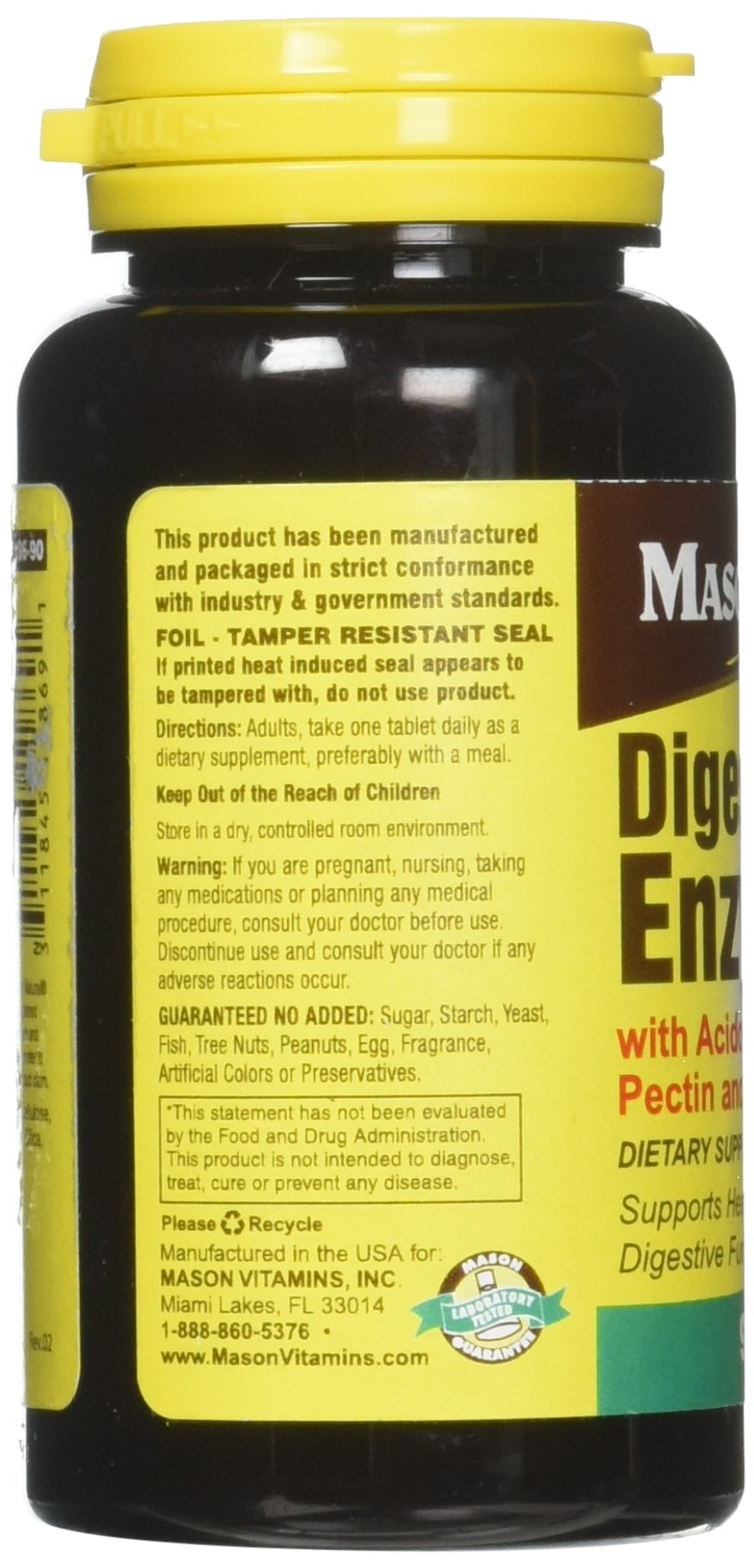 Mason Natural Digestive Enzymes Tabs Tablet 90