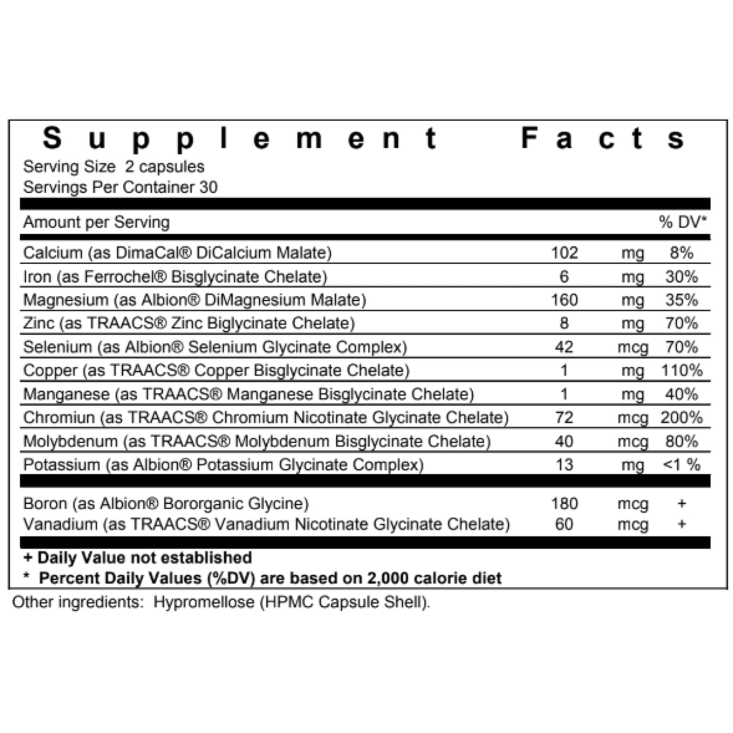 Biopharma Scientific NanoMinerals Complete Chelated Multi-Mineral Capsules 60 Capsules