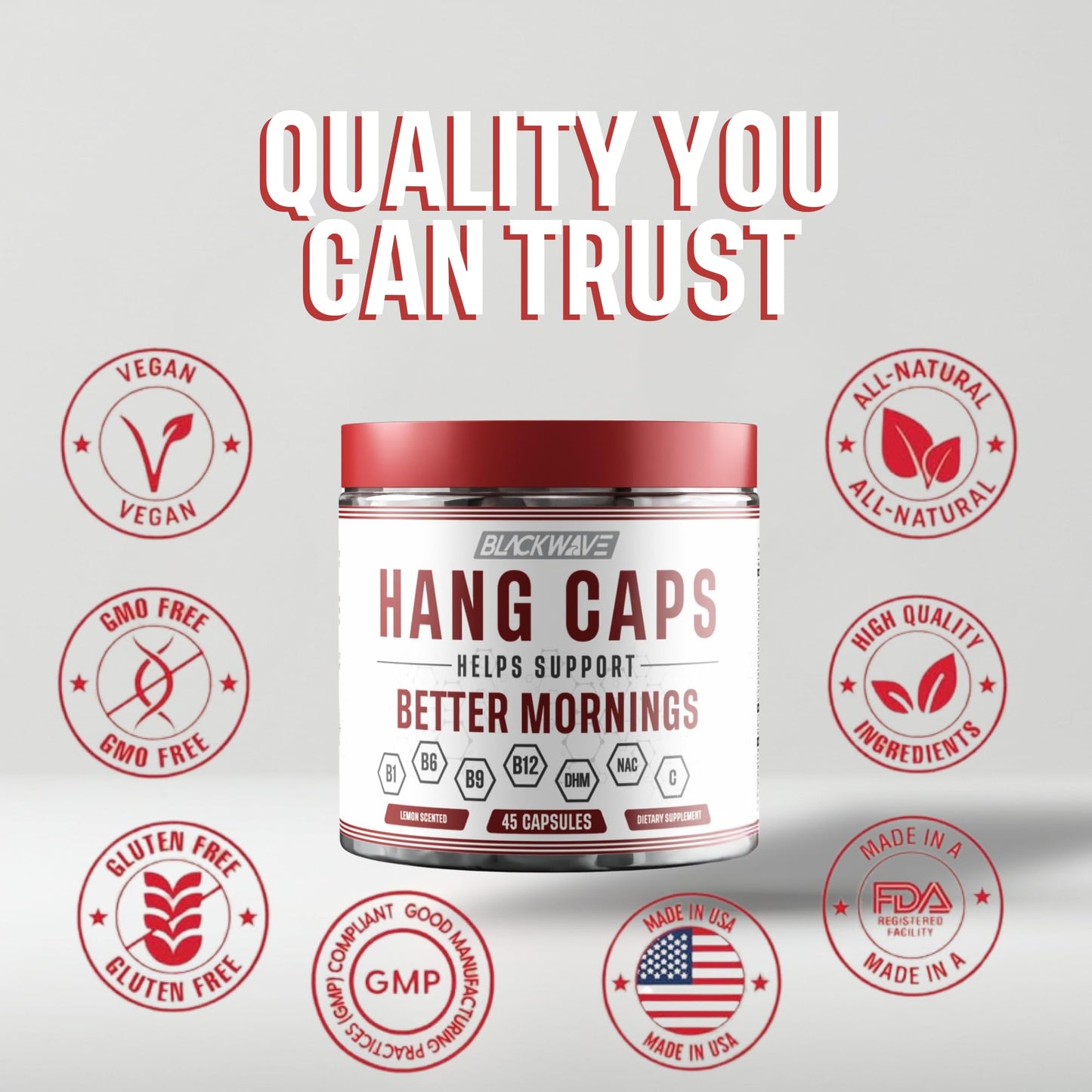 BlackWave Hang Caps Capsules, 45 Count
