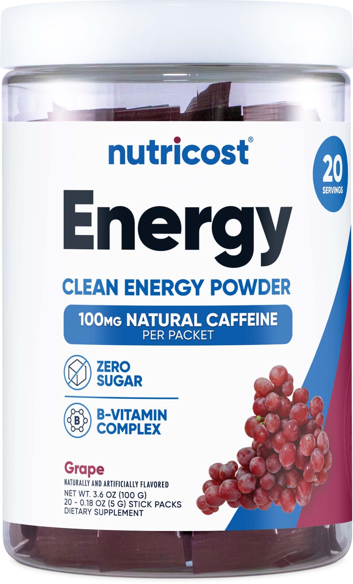Nutricost Energy Complex Powder, 3.6 oz