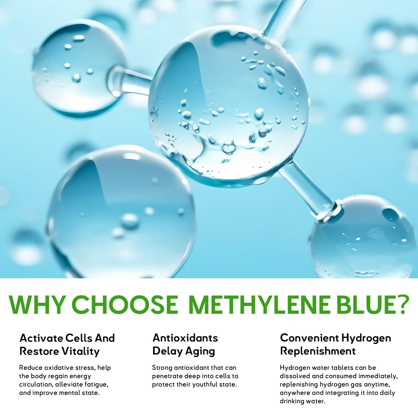 CelluTech H2 Molecular Hydrogen Water Capsules with Magnesium, 120 Capsules