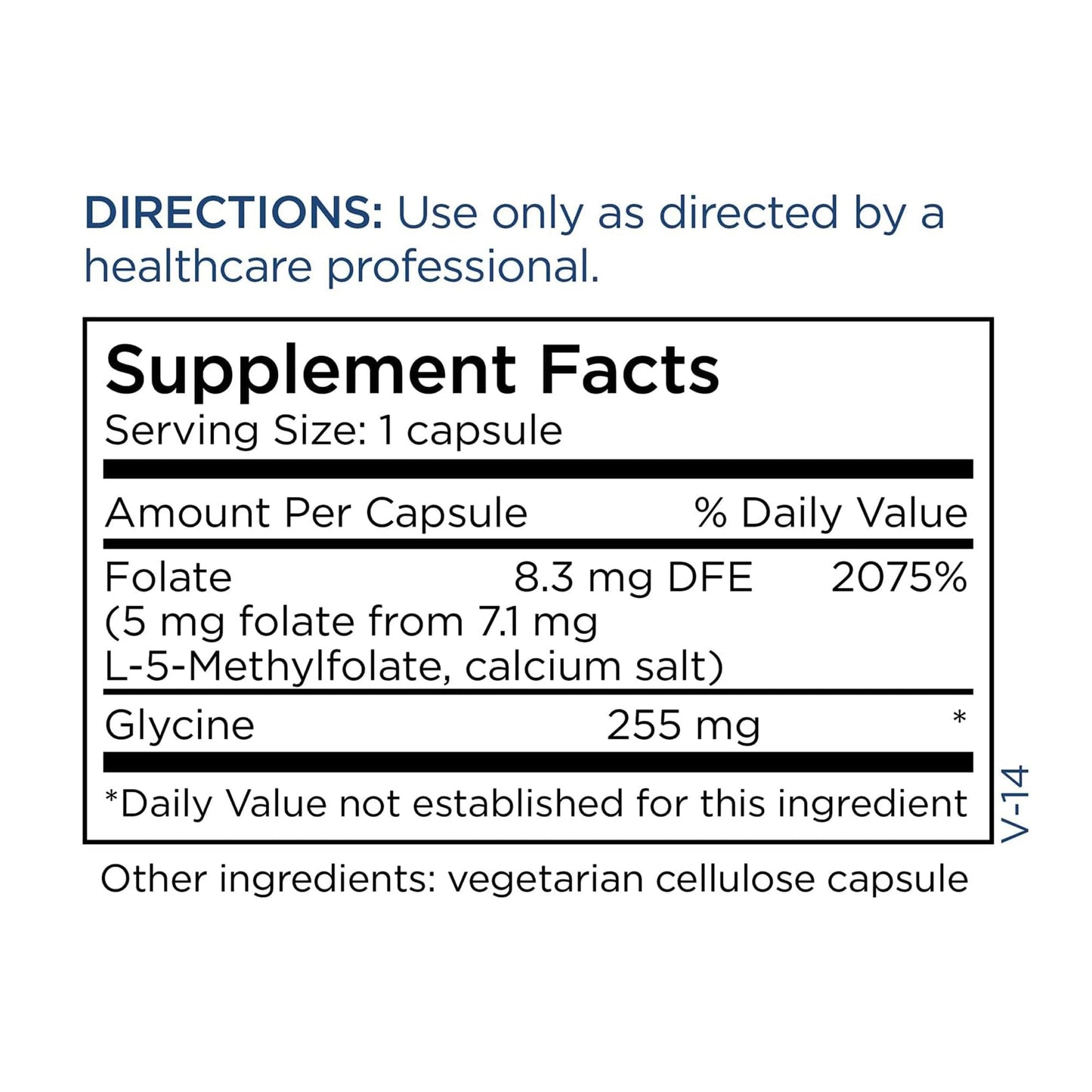 Metabolic Maintenance L-Methylfolate 5 mg Capsule, 90 Capsules