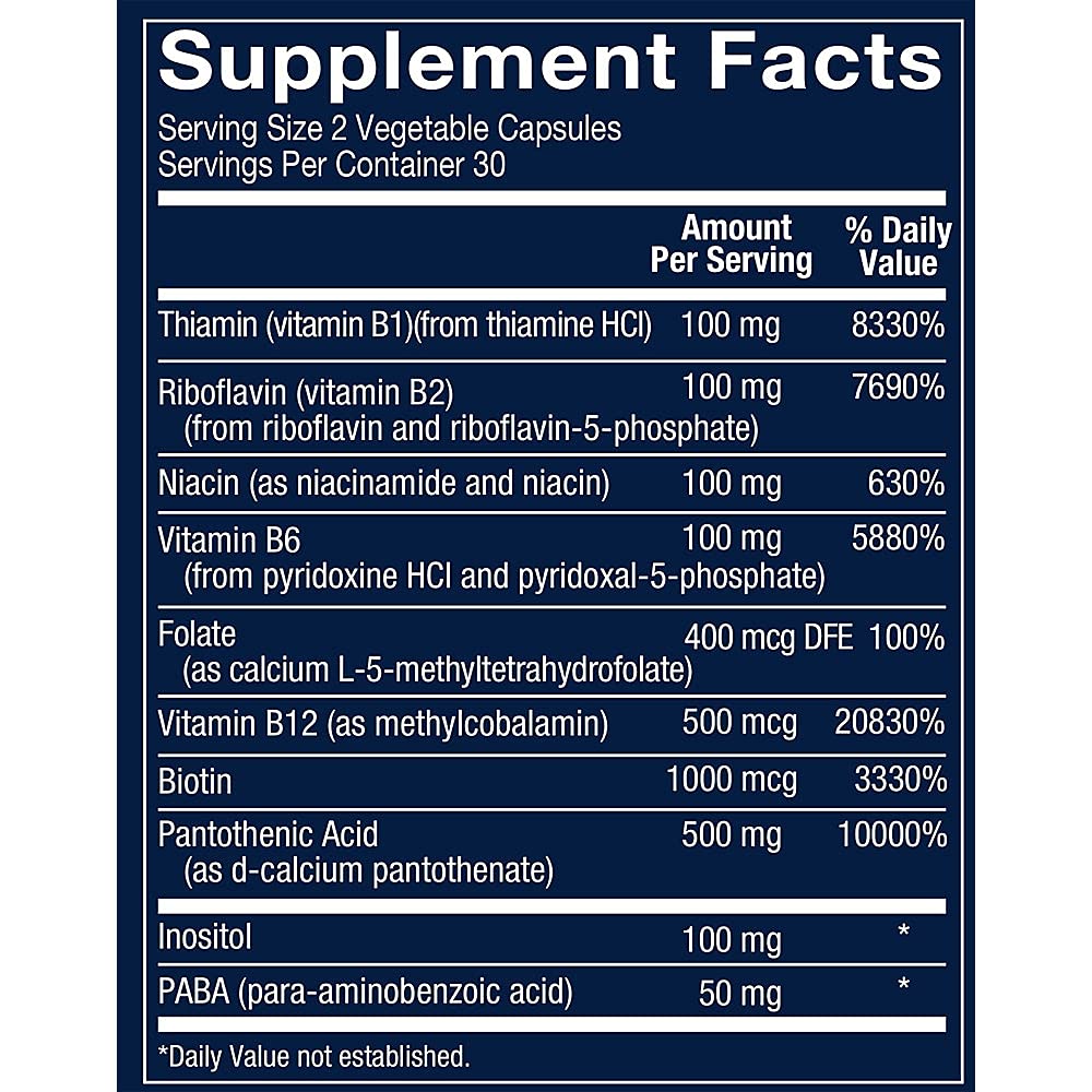 Vthrive Bioactive B-Complex Supplement Capsule, 1 Count