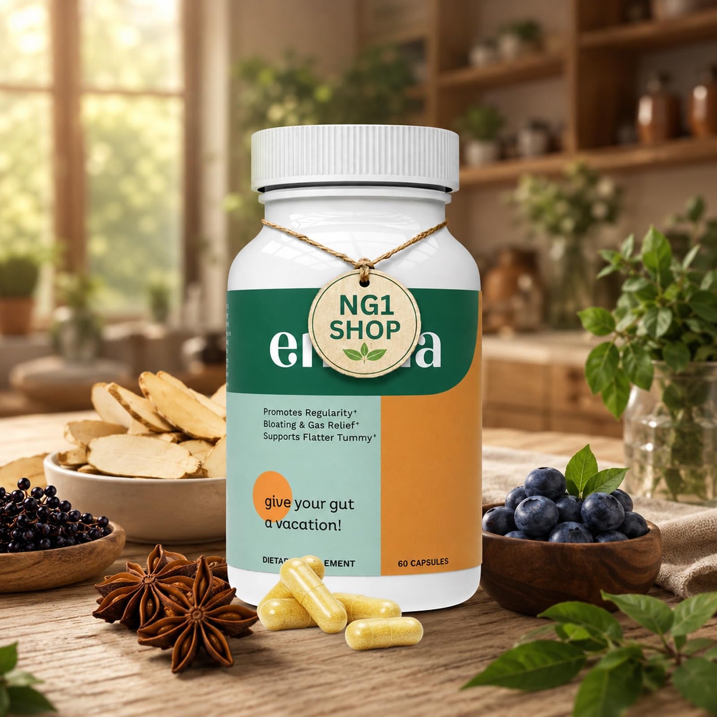 NG1 SHOP Emma-X Gut Health Relief Support 60 Capsules