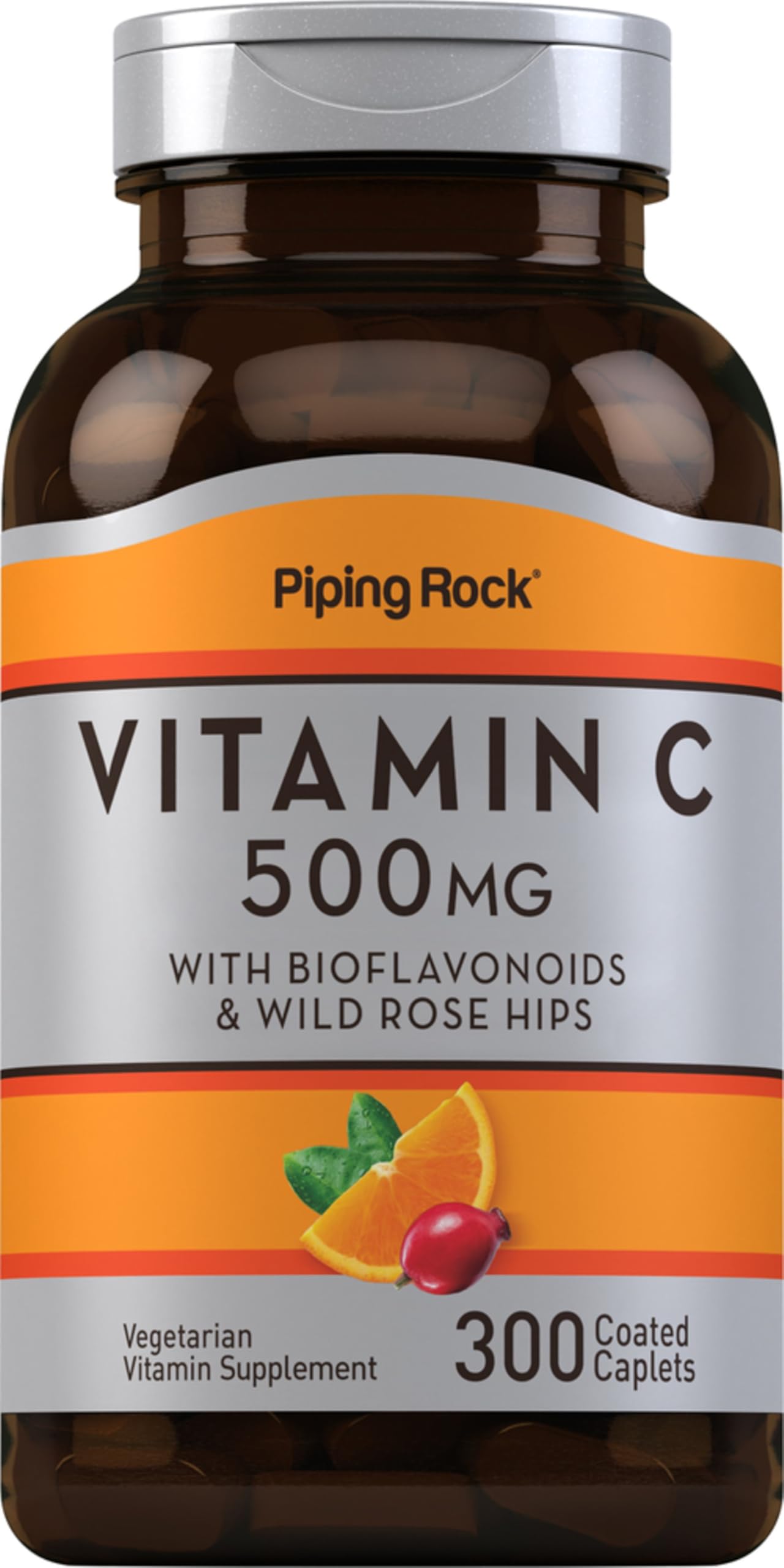 Piping Rock Vitamin C 500mg 300 Caplets