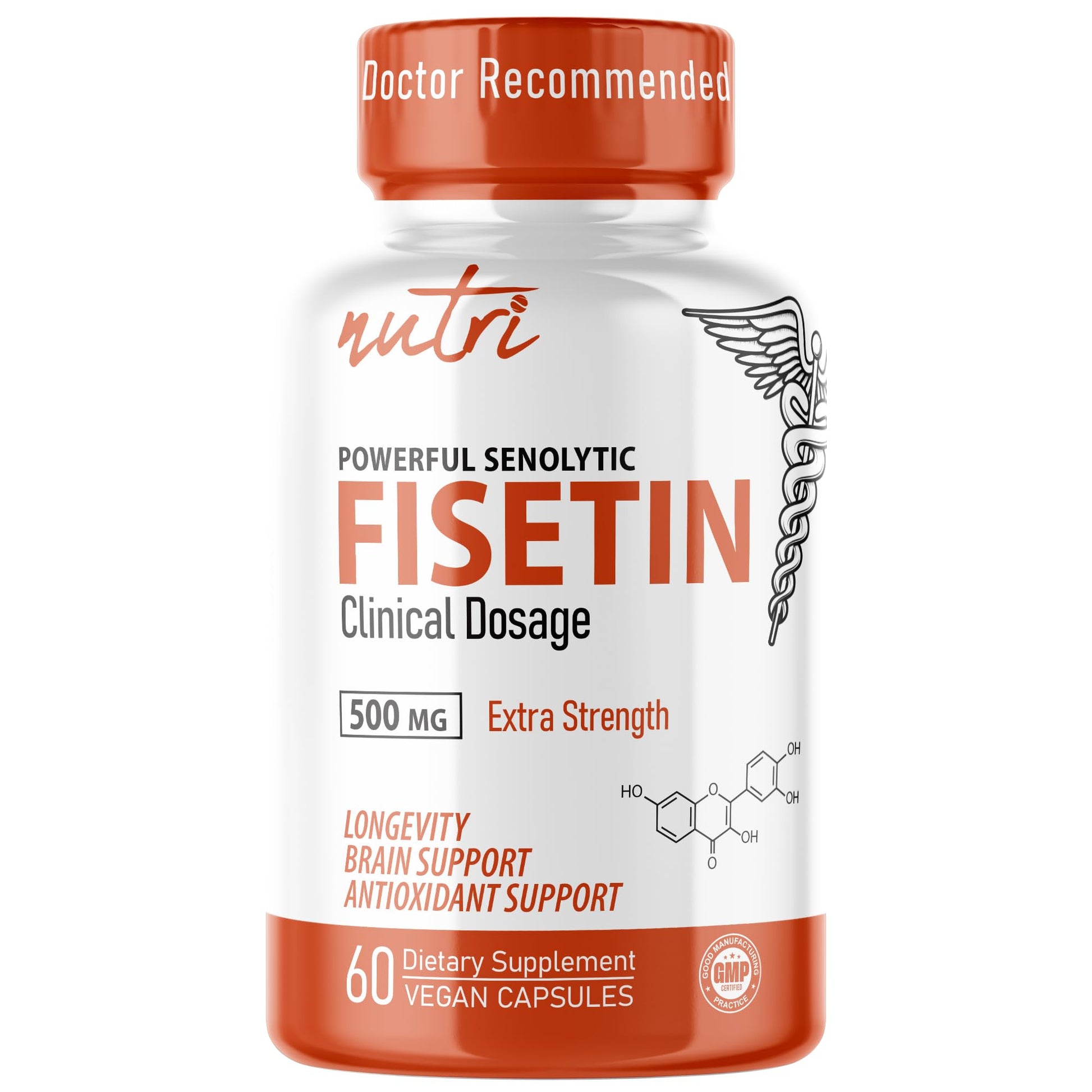 Nature's Fusions Nutri Fisetin 500mg Capsules, 60 Count