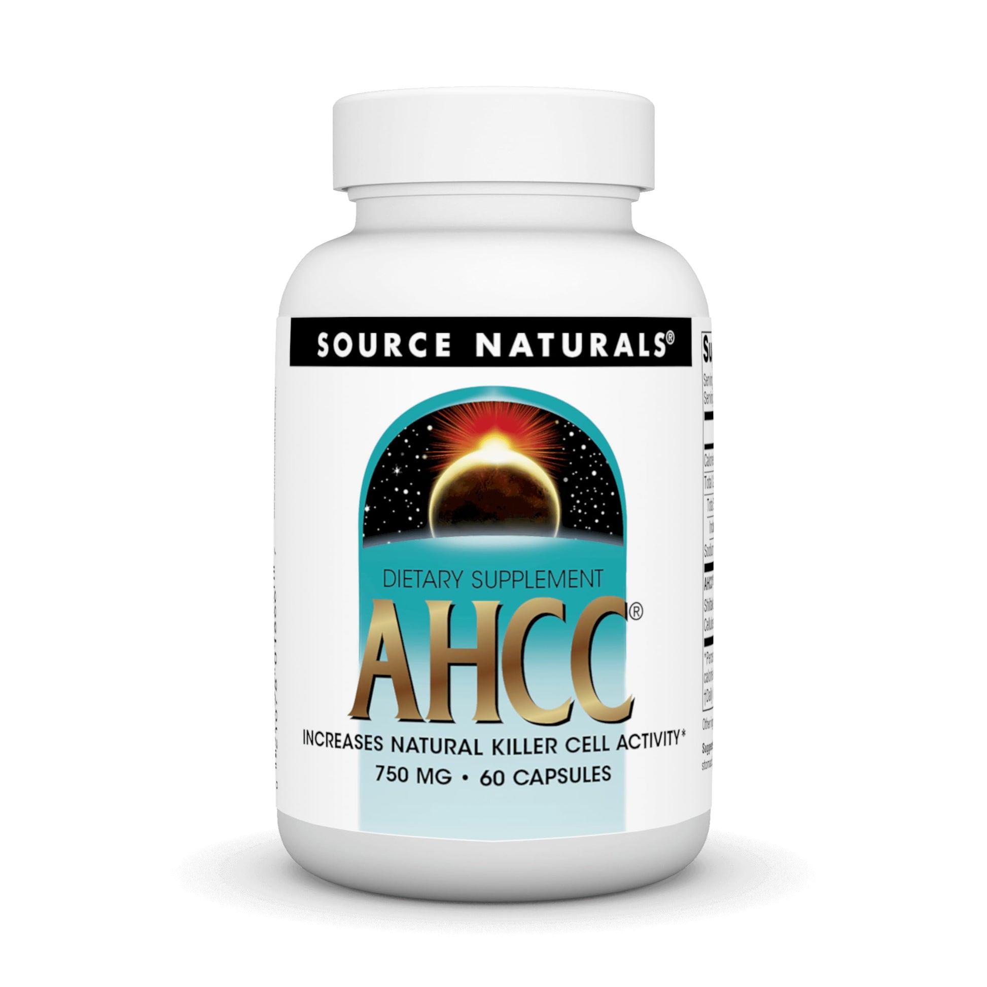 Source Naturals AHCC 750 mg Increases Natural Killer Cell Activity Capsules, 60 Count