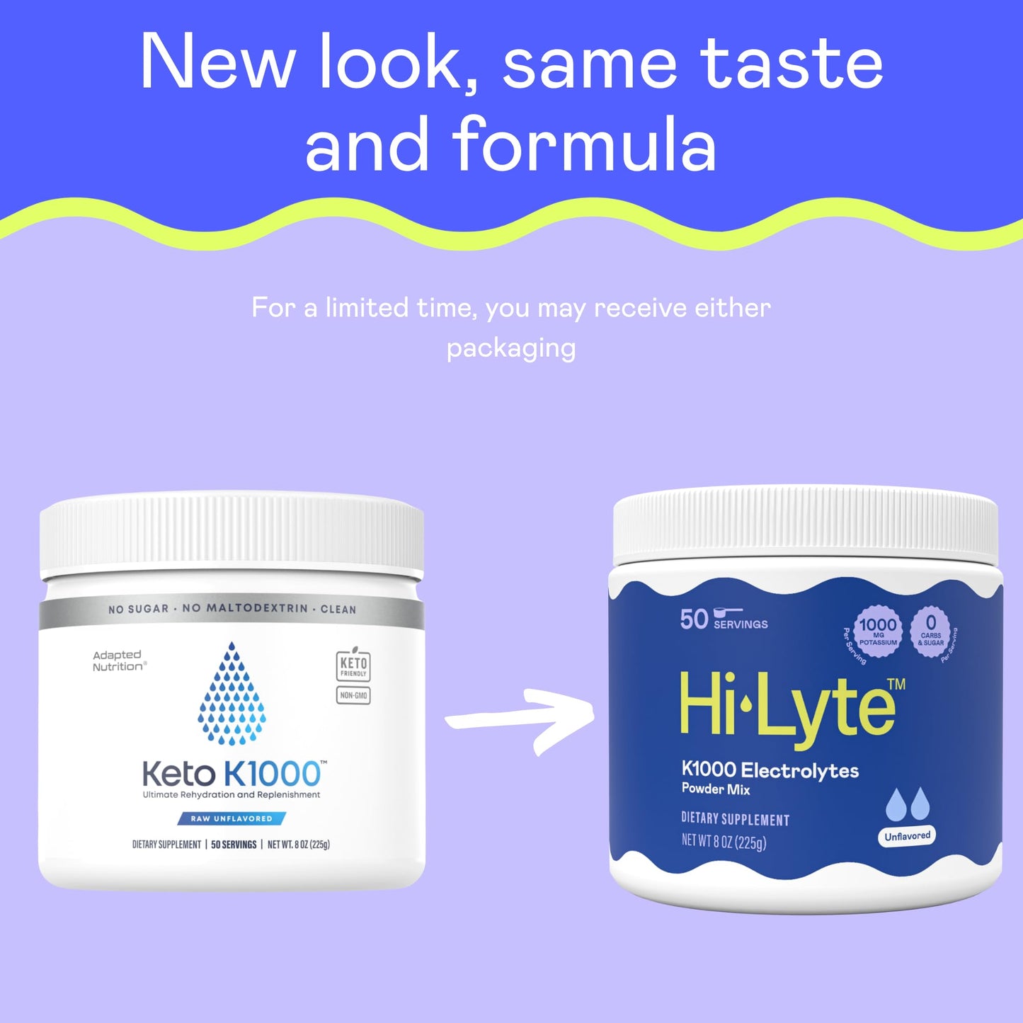 Hi-Lyte K1000 Electrolytes Powder Mix Unflavored Keto & Performance, 8 Ounce