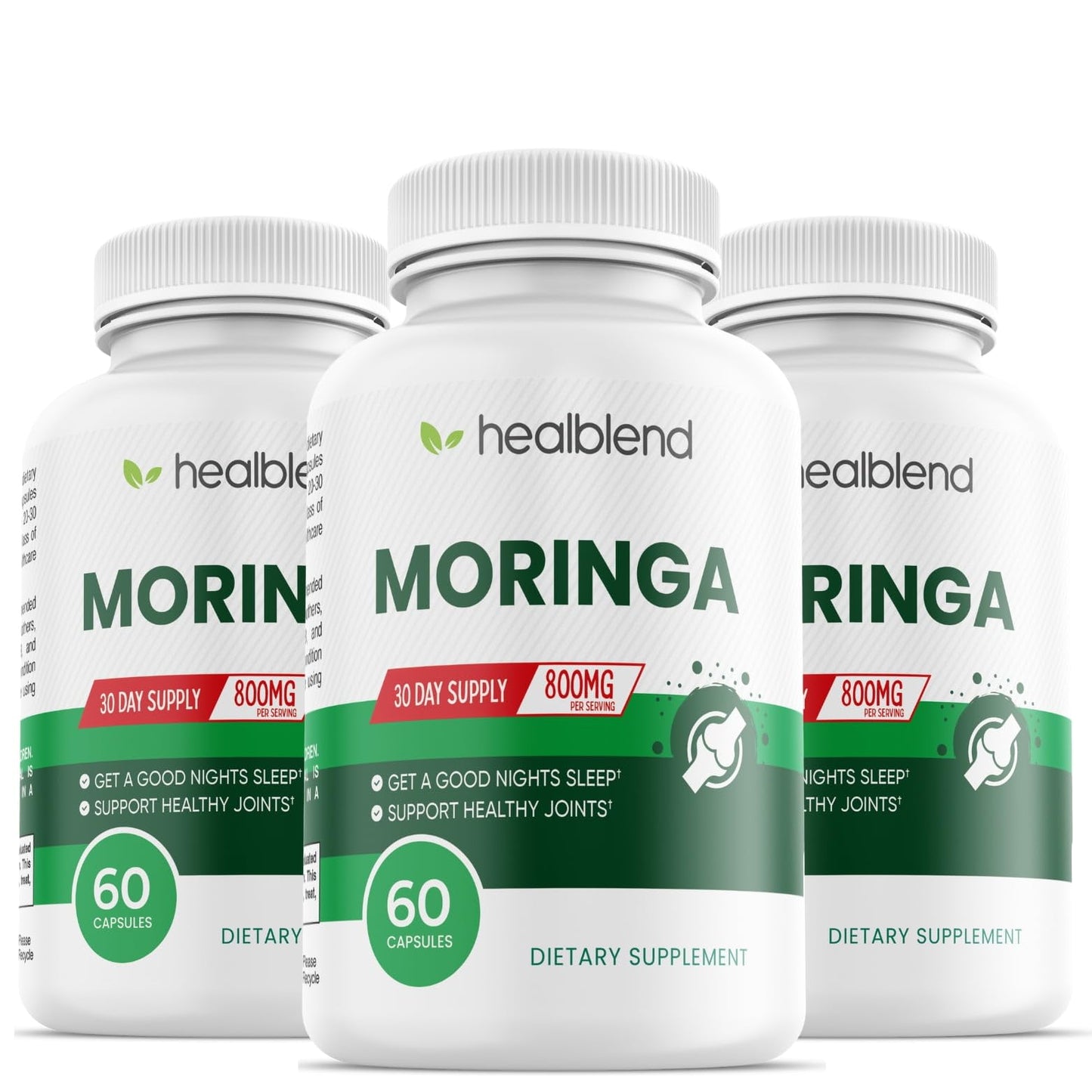 healblend Moringa Oleifera Leaf Powder Capsules 60 Count