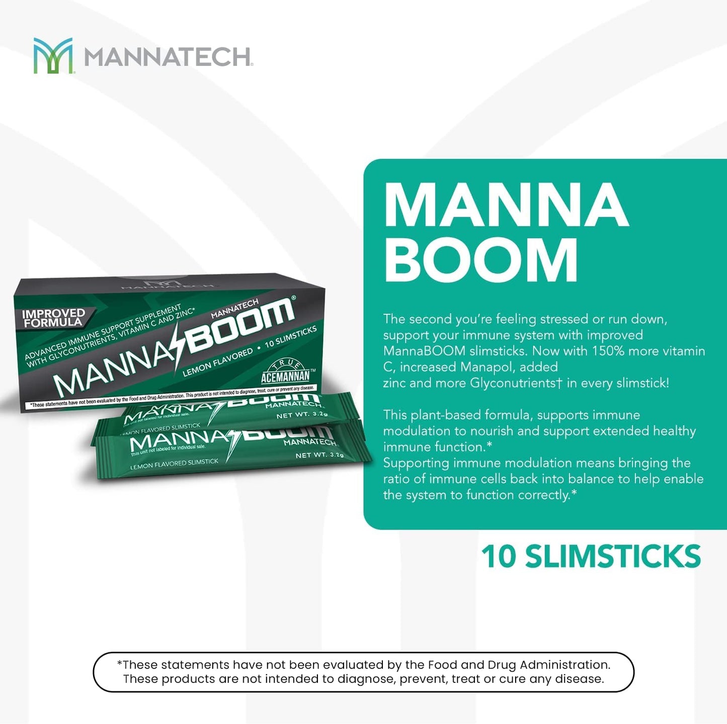 Mannatech Advanced Immune Support Supplement Powder 1.12 oz