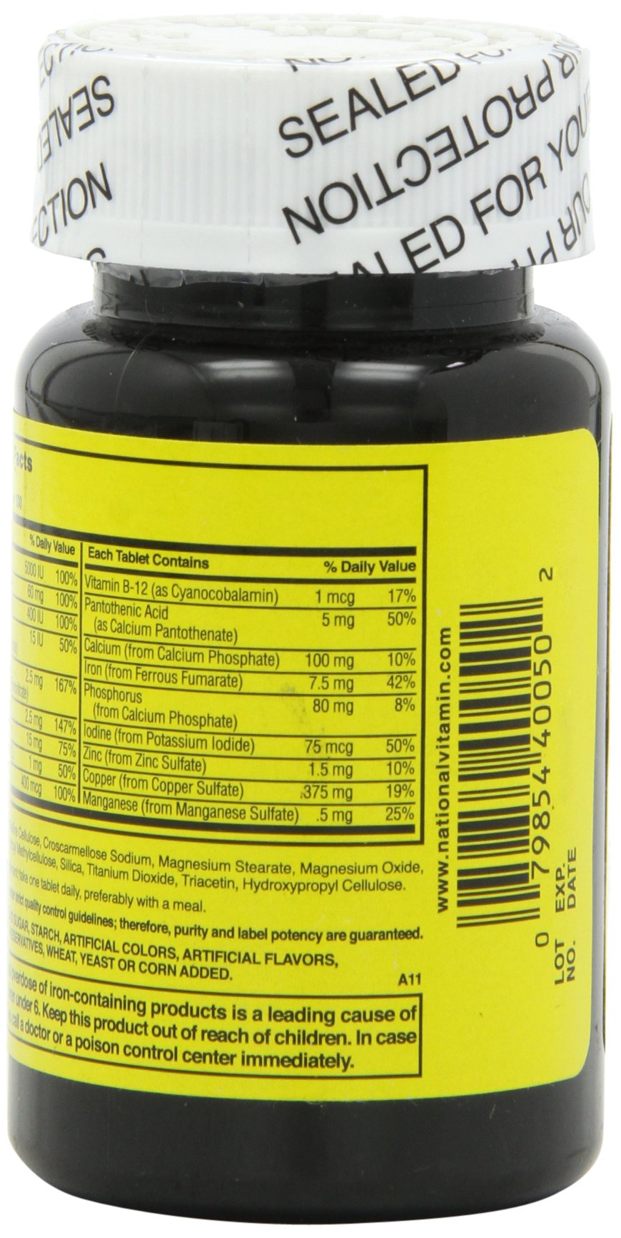 Nature's Blend NAT B Multivitamin & MIN TB Tablets, 100 Count