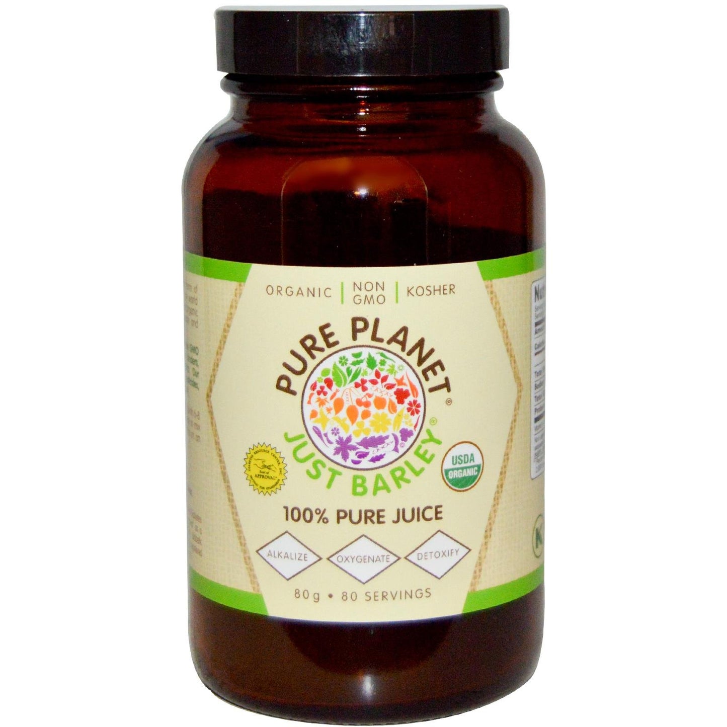 Pure Planet Just Barley Nature's Organic Nutrition Support Powder 2.8219 oz