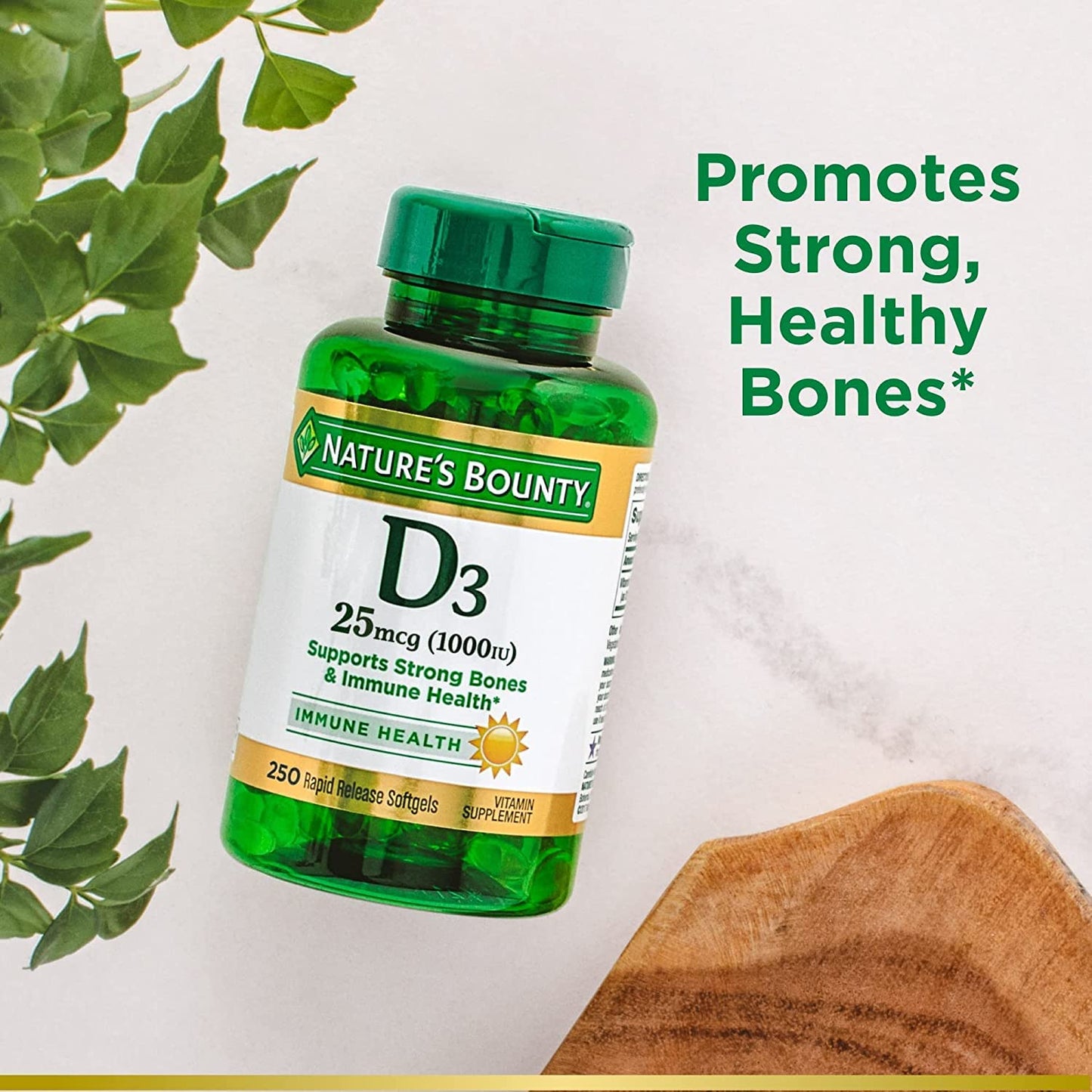 Nature's Bounty Vitamin D3-1000 IU Softgel 750