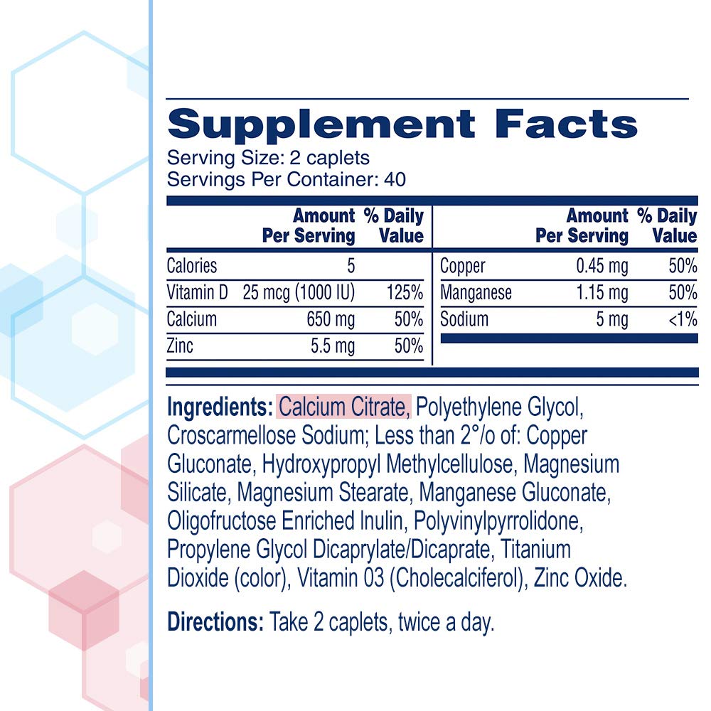 Citracal Calcium Citrate With Vitamin D Coated Caplets, 360 Caplets