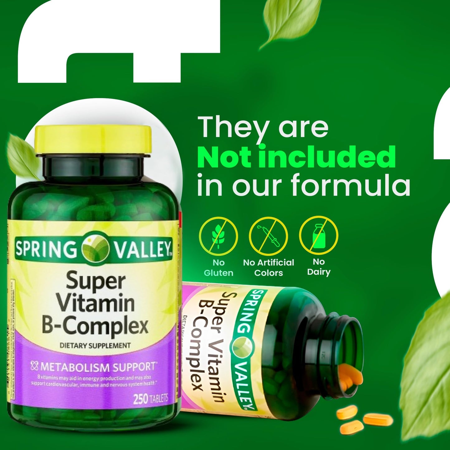 LightSpring Vitamin B-Complex Capsules, 250 Capsules