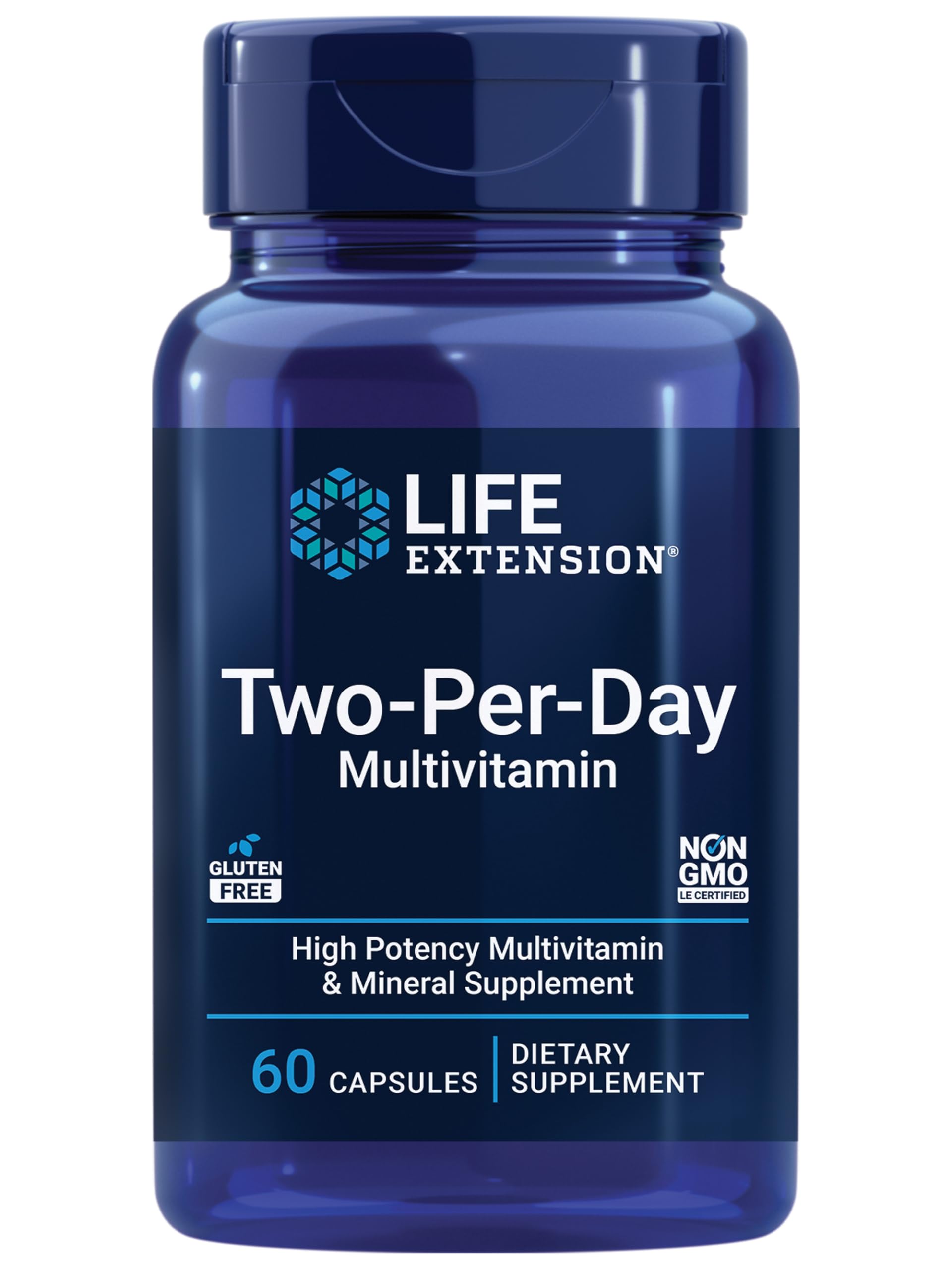 Life Extension Two-Per-Day Multivitamin Capsules, 60 Count